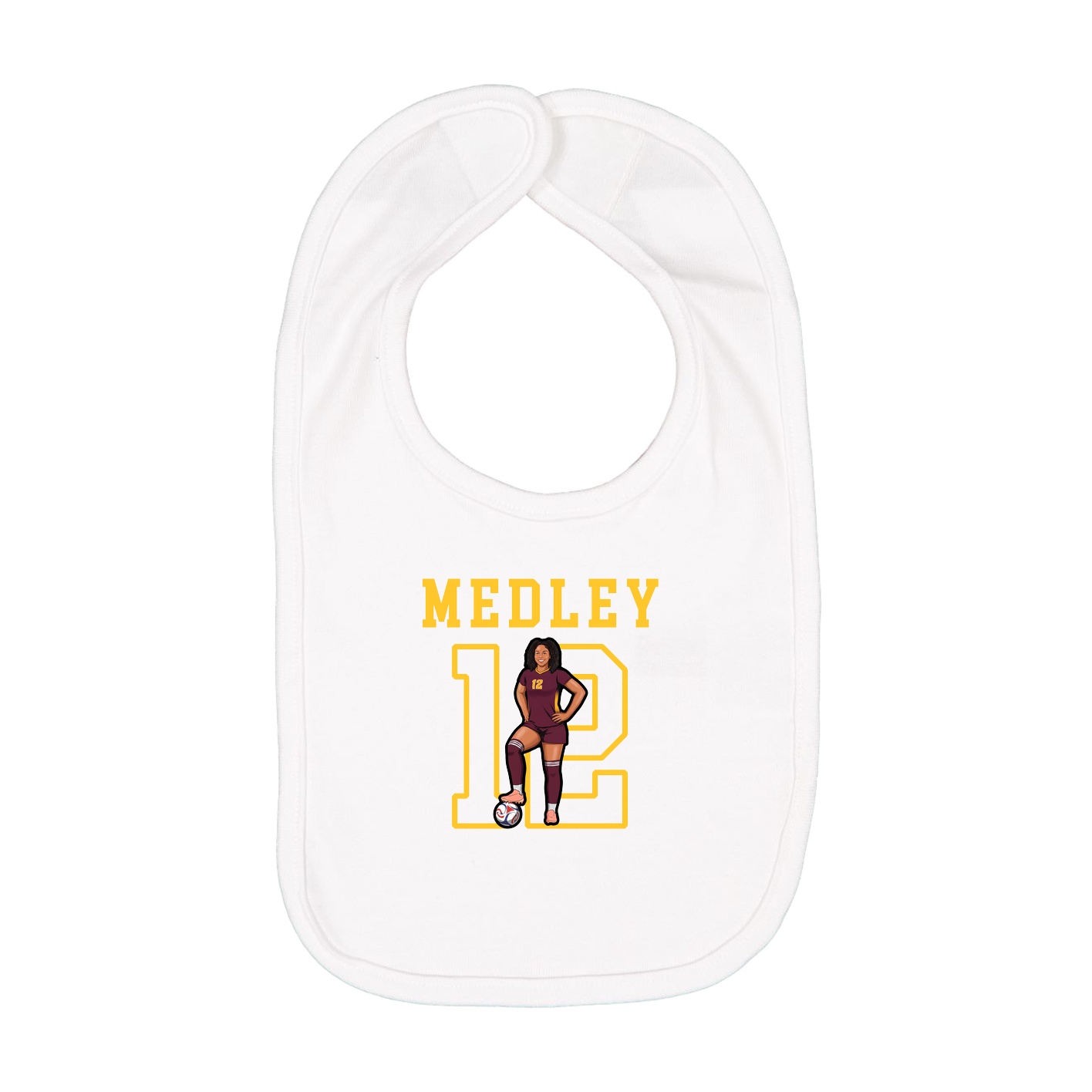 Infant Bib — Shirsey in White