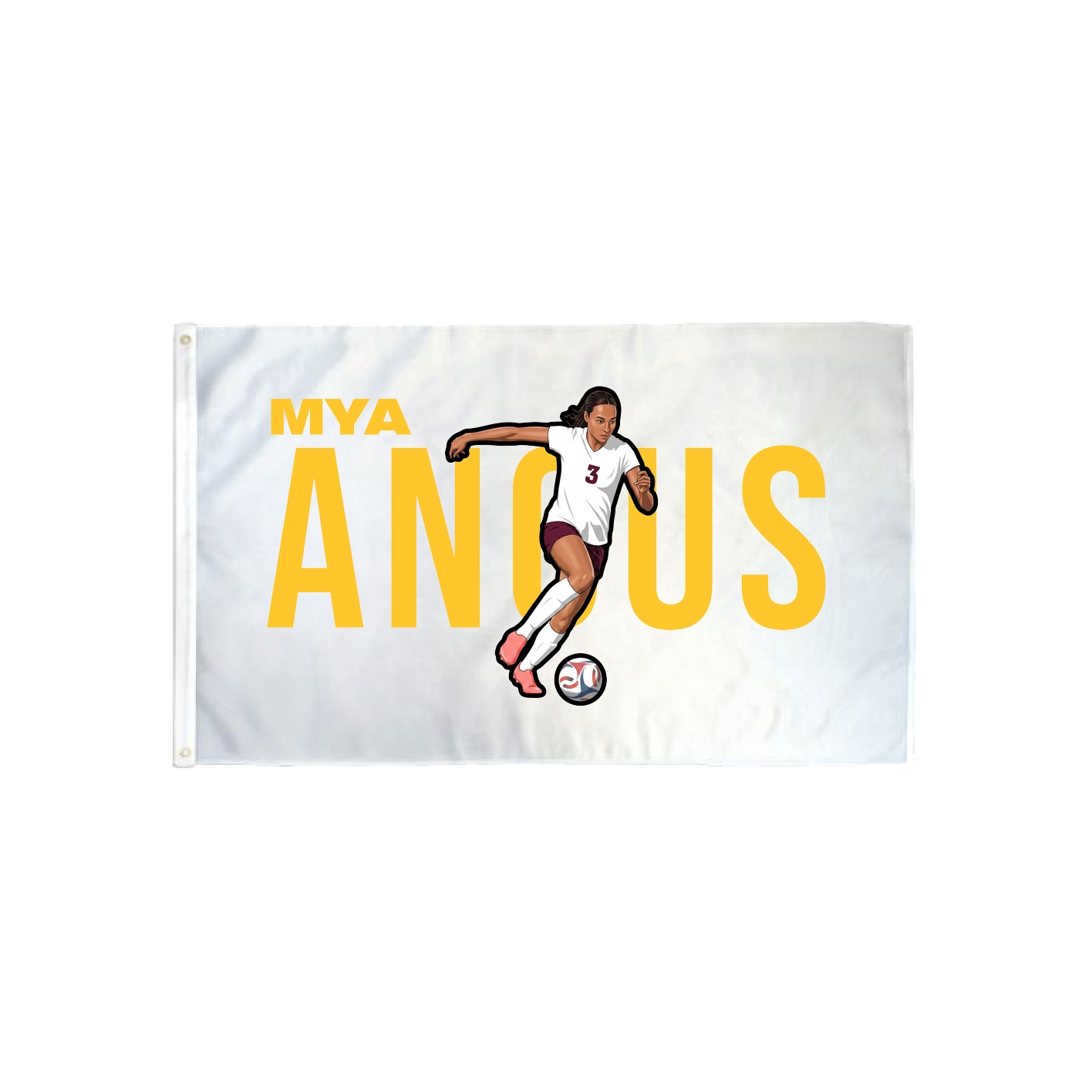 3x5 Flag — Player Name in Classic