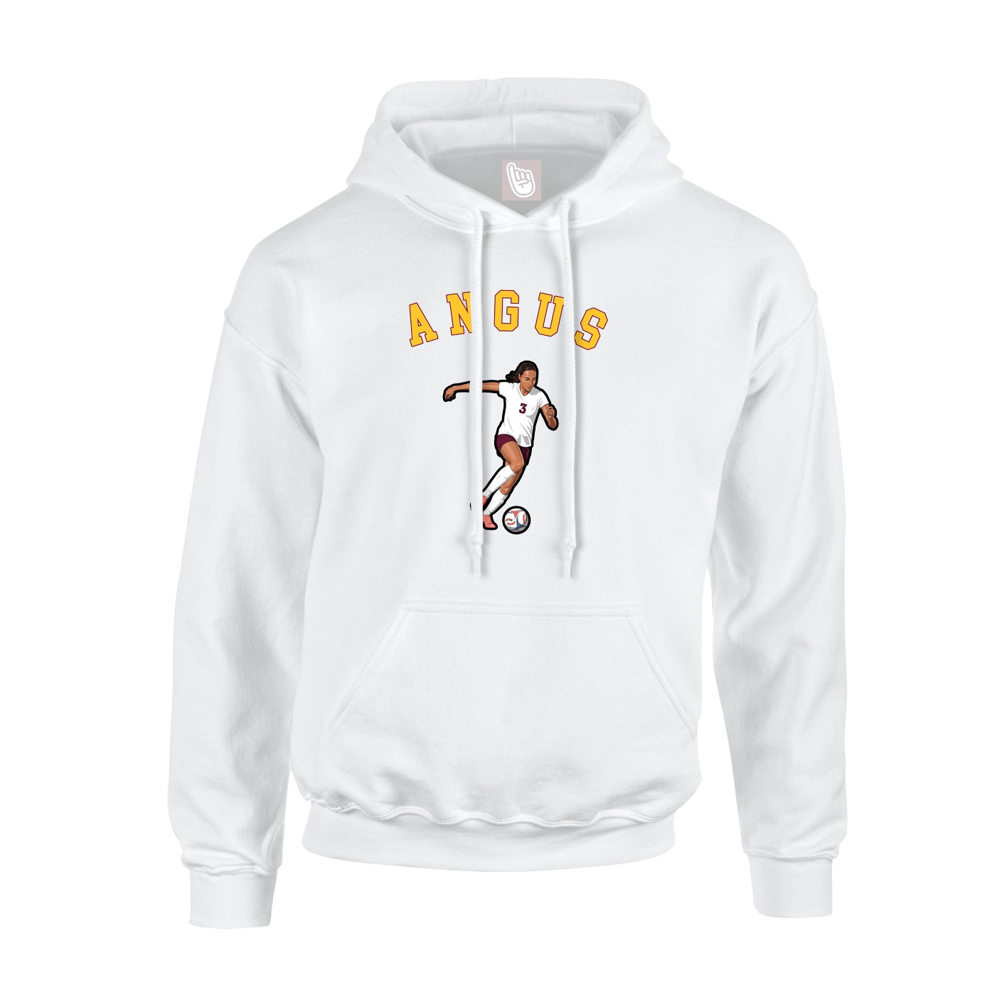 Youth Hoodie — Shirsey Arch in White