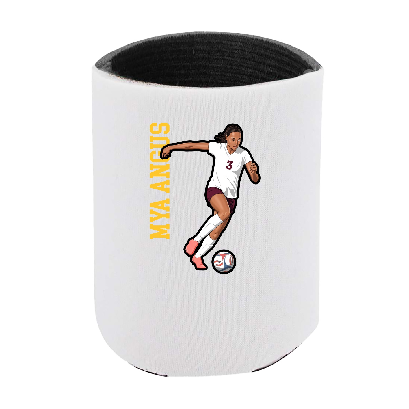 Can Holder — Name Vertical in White