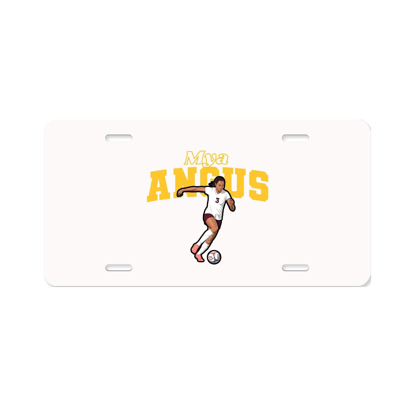 License Plate — Name Arch in Classic