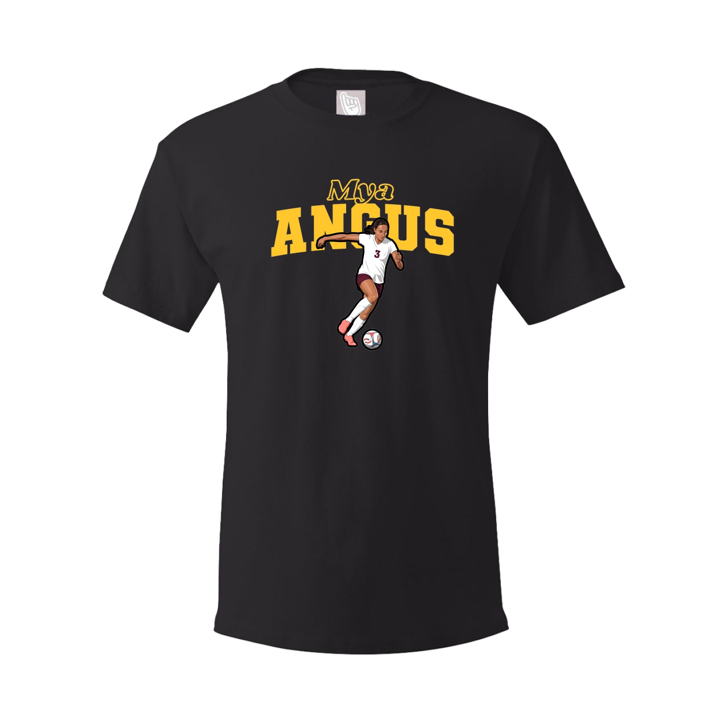 Youth Tee — Name Arch in Black