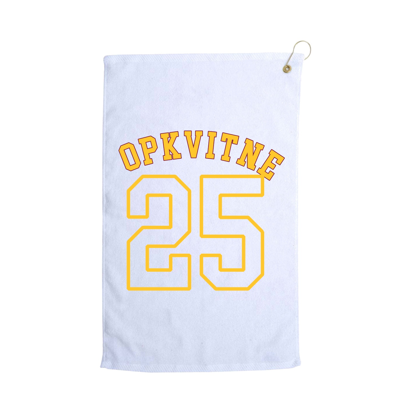 Golf Towel — Shirsey Arch in White