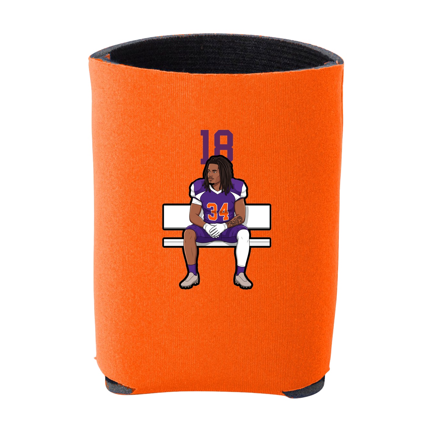 Can Holder — Number Top in Orange