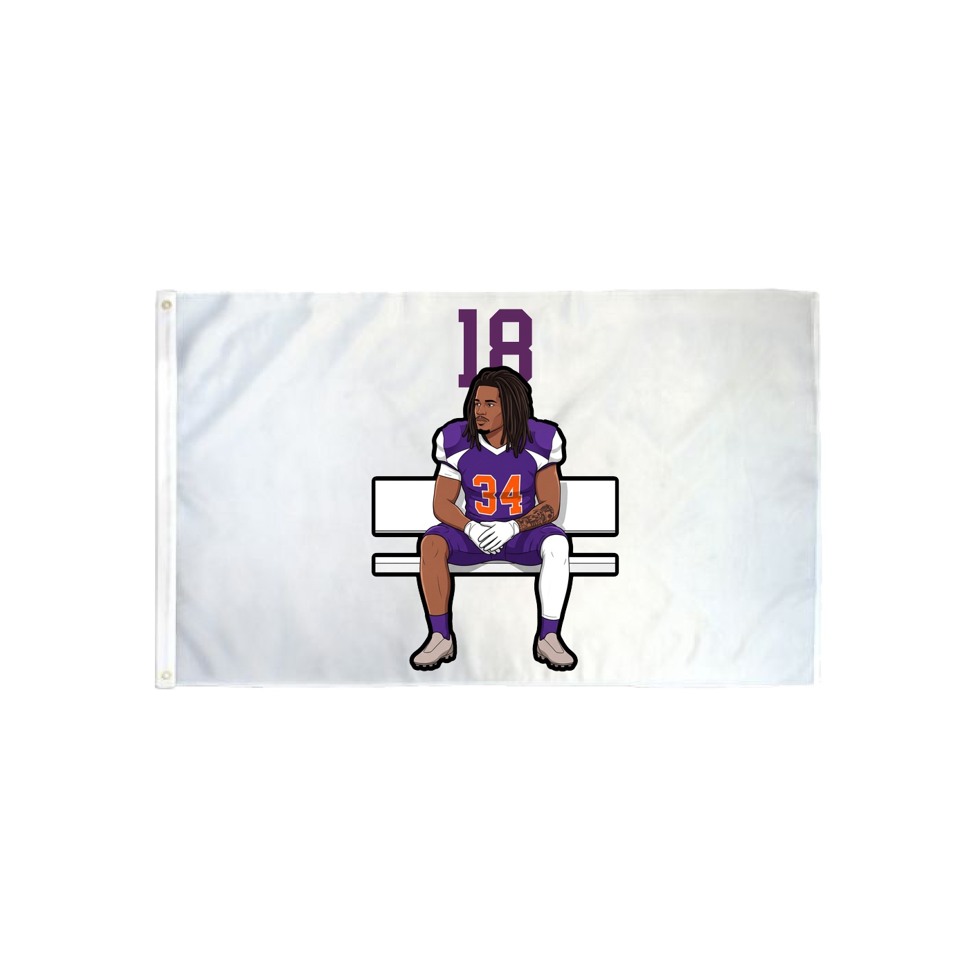 3x5 Flag — Number Top in Classic