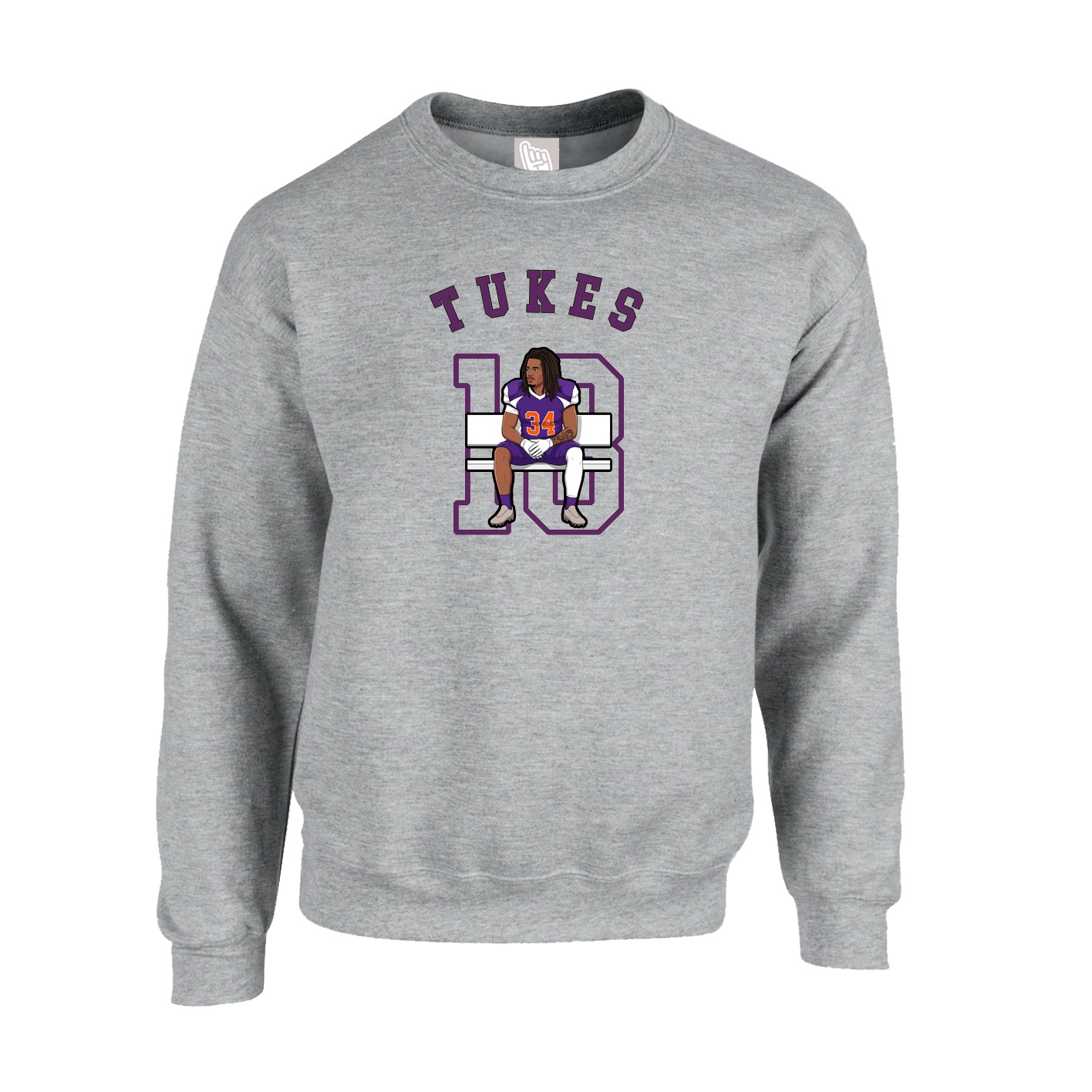 Fleece Crew — Shirsey Arch in Grey