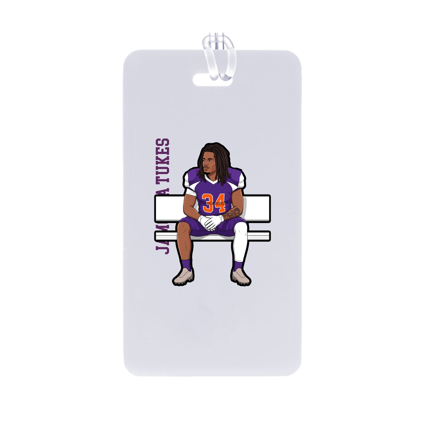 Bag Tag — Name Vertical in Classic