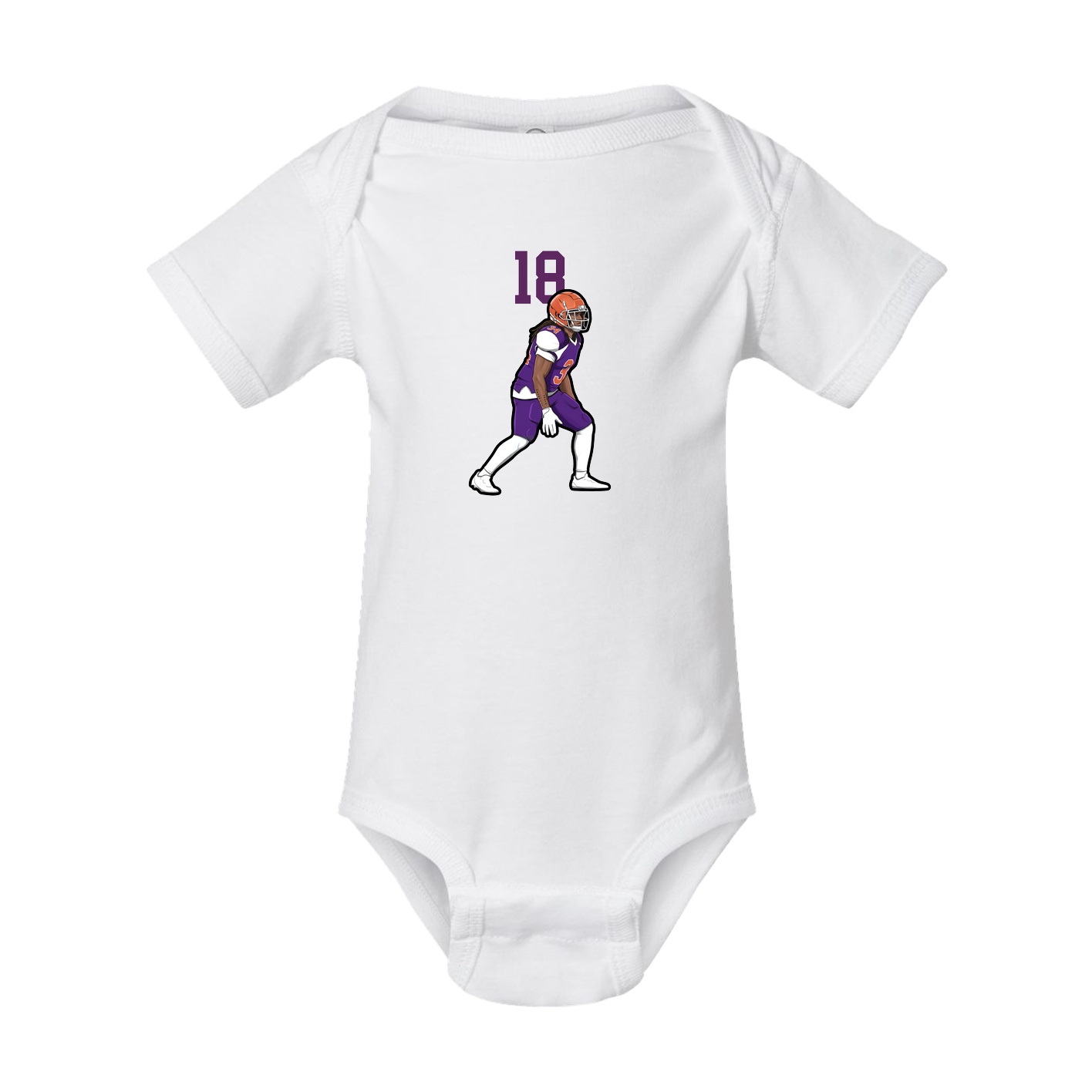 Baby Onesie — Number Top in White