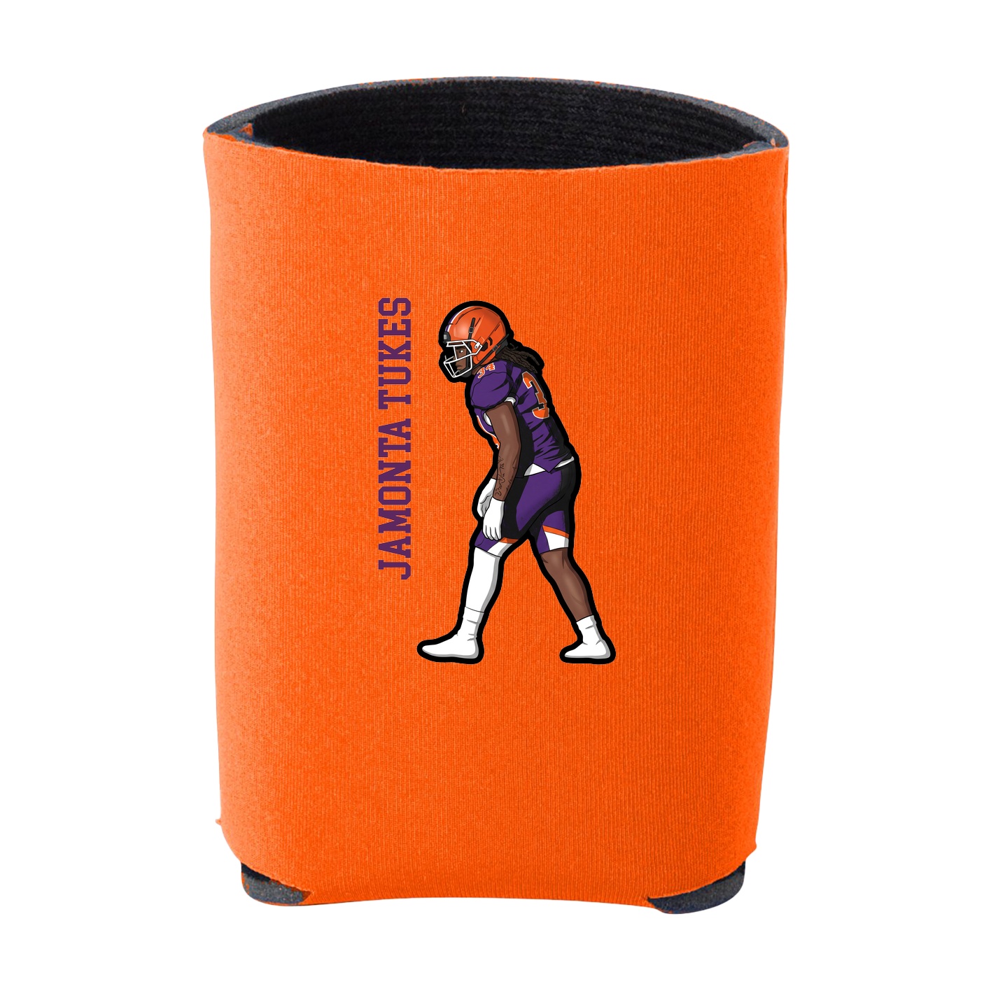 Can Holder — Name Vertical in Orange