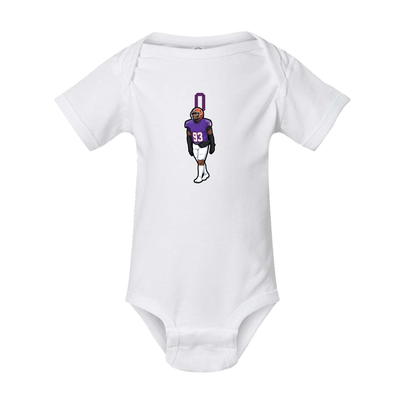 Baby Onesie — Number Top in White