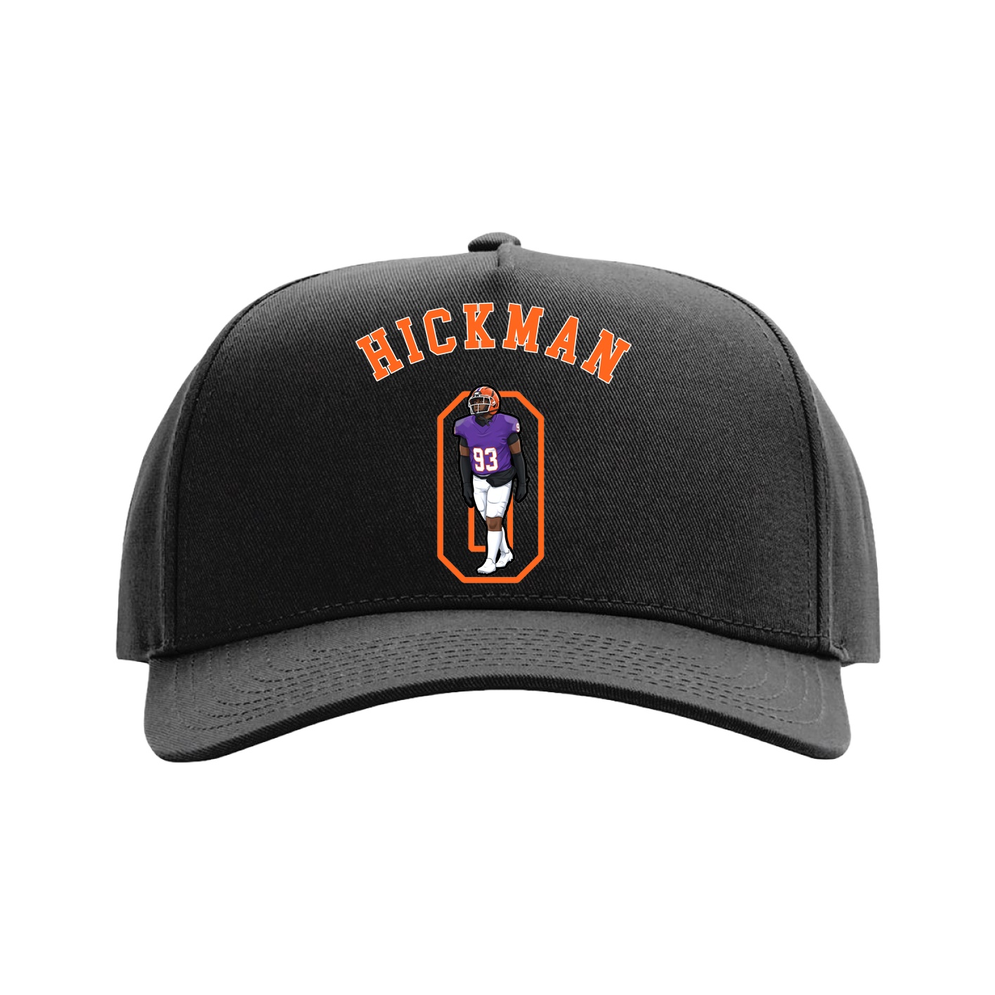 Full Fabric Five-Panel Champ Cap — Shirsey Arch in Black