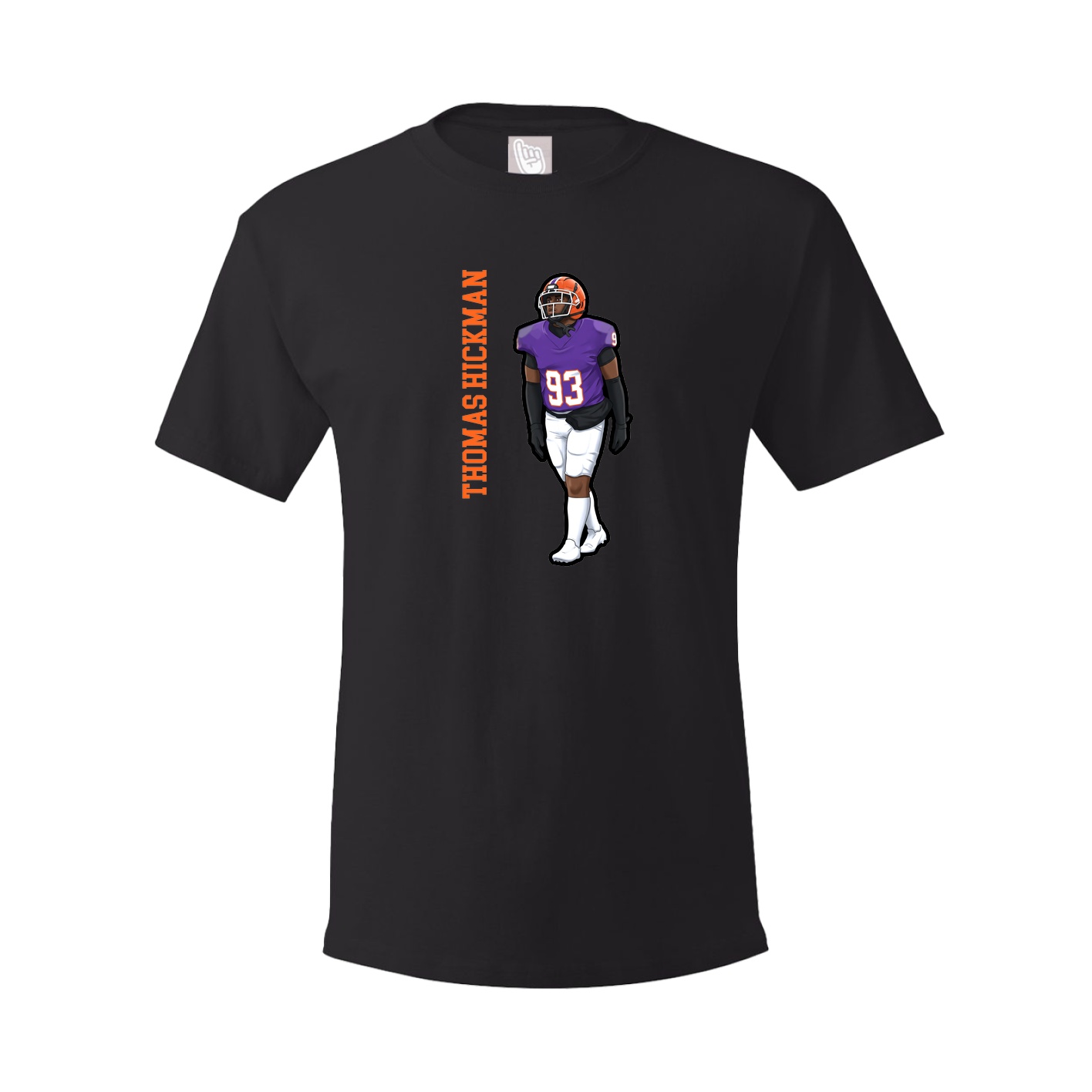 Tee — Name Vertical in Black
