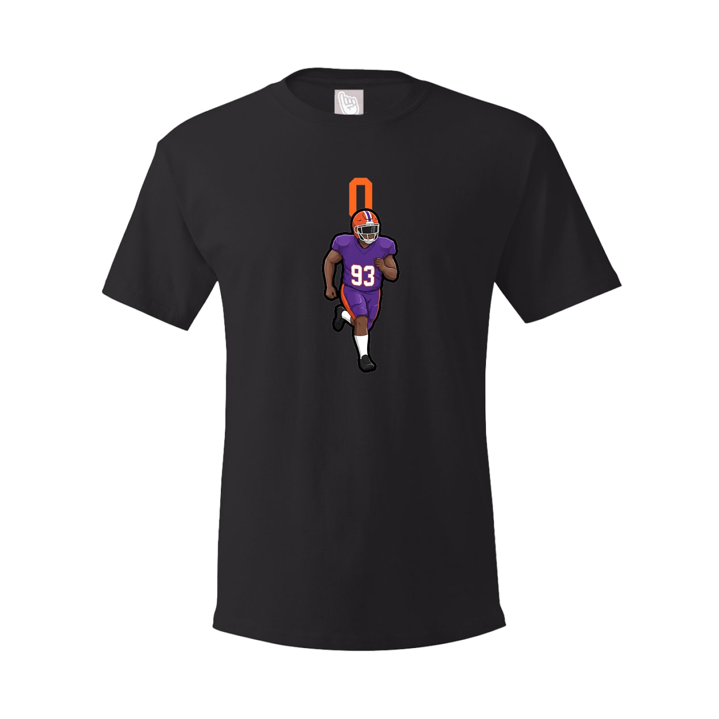 Youth Tee — Number Top in Black