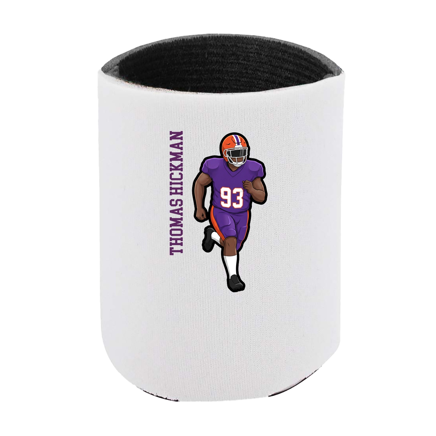Can Holder — Name Vertical in White