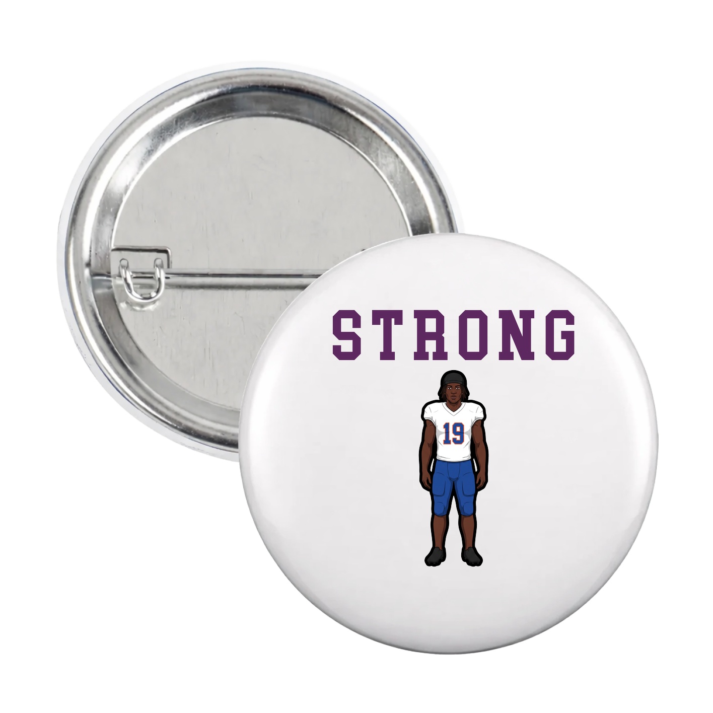 Game Day Button — Shirsey in White