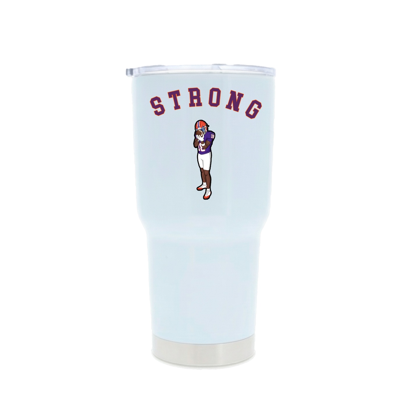 30oz Stainless Steel Tumbler — Shirsey Arch in White