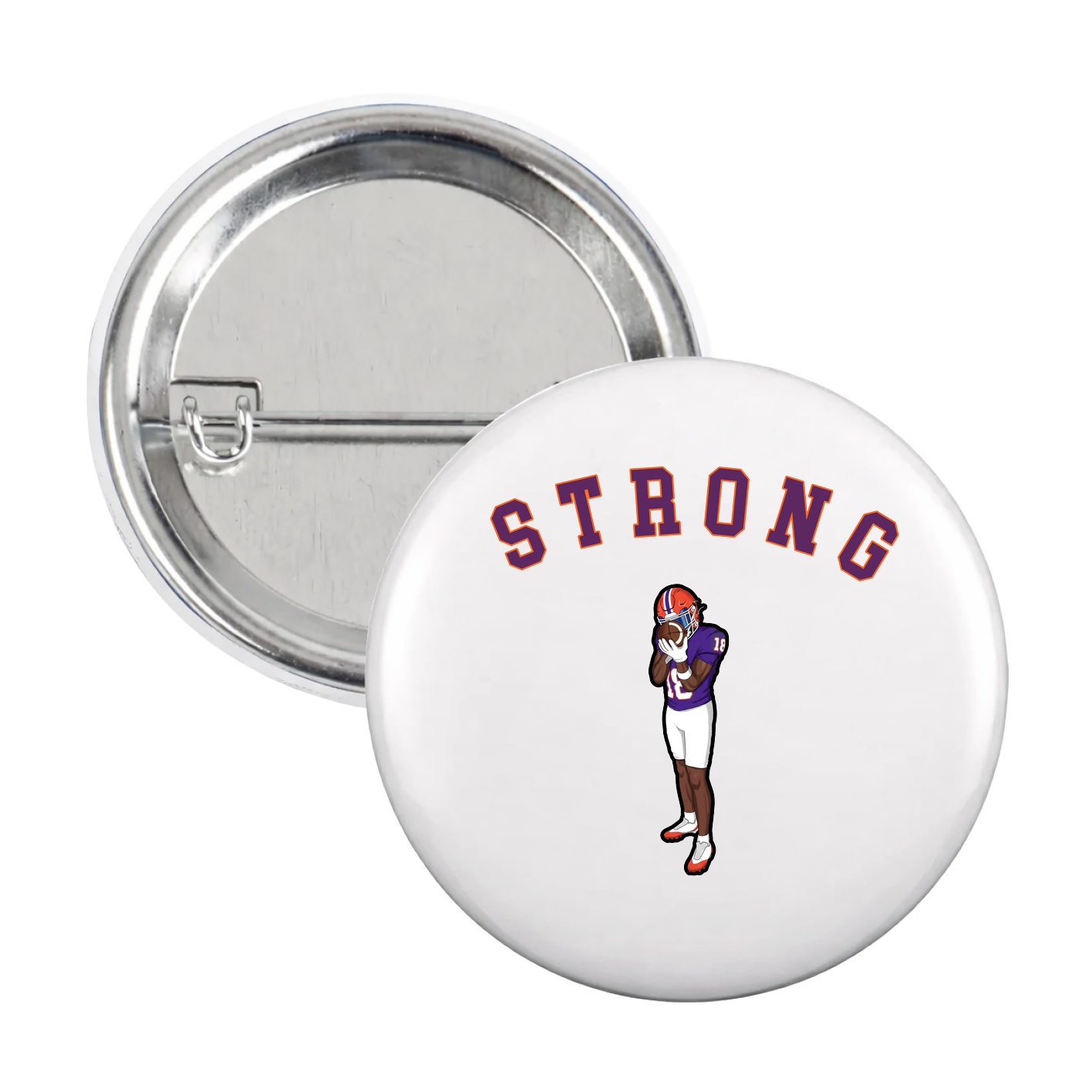 Game Day Button — Shirsey Arch in White