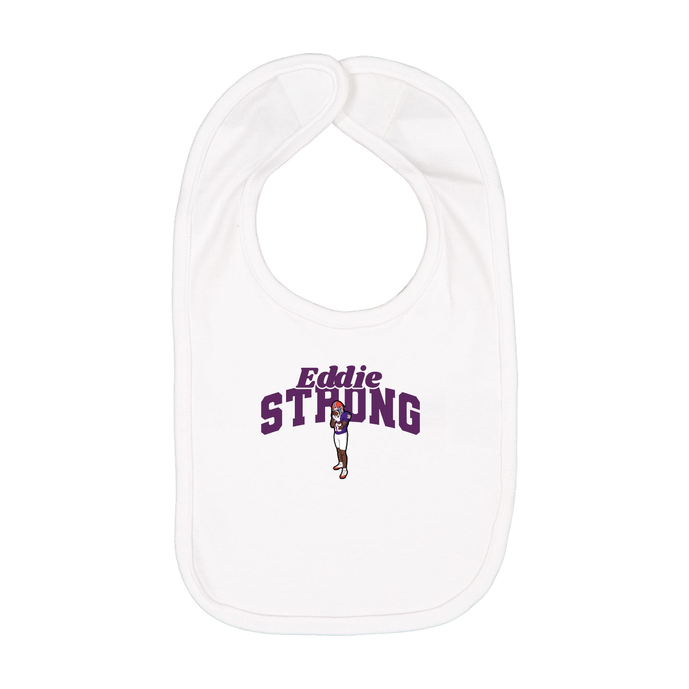 Infant Bib — Signature Arch in White