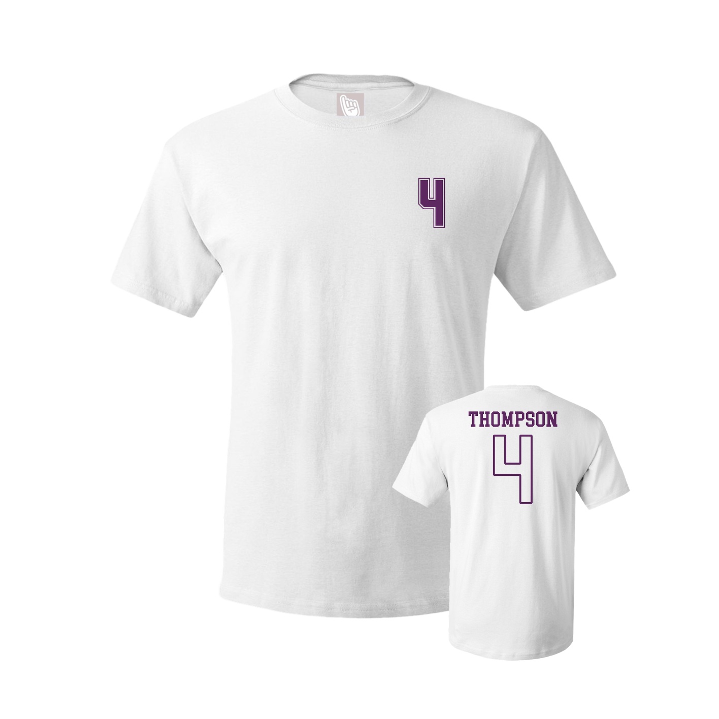 Youth Tee — Chest Back in White