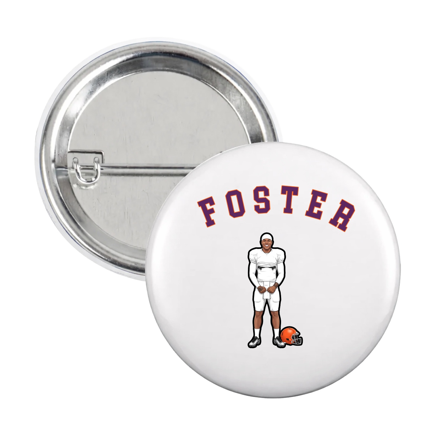 Game Day Button — Shirsey Arch in White