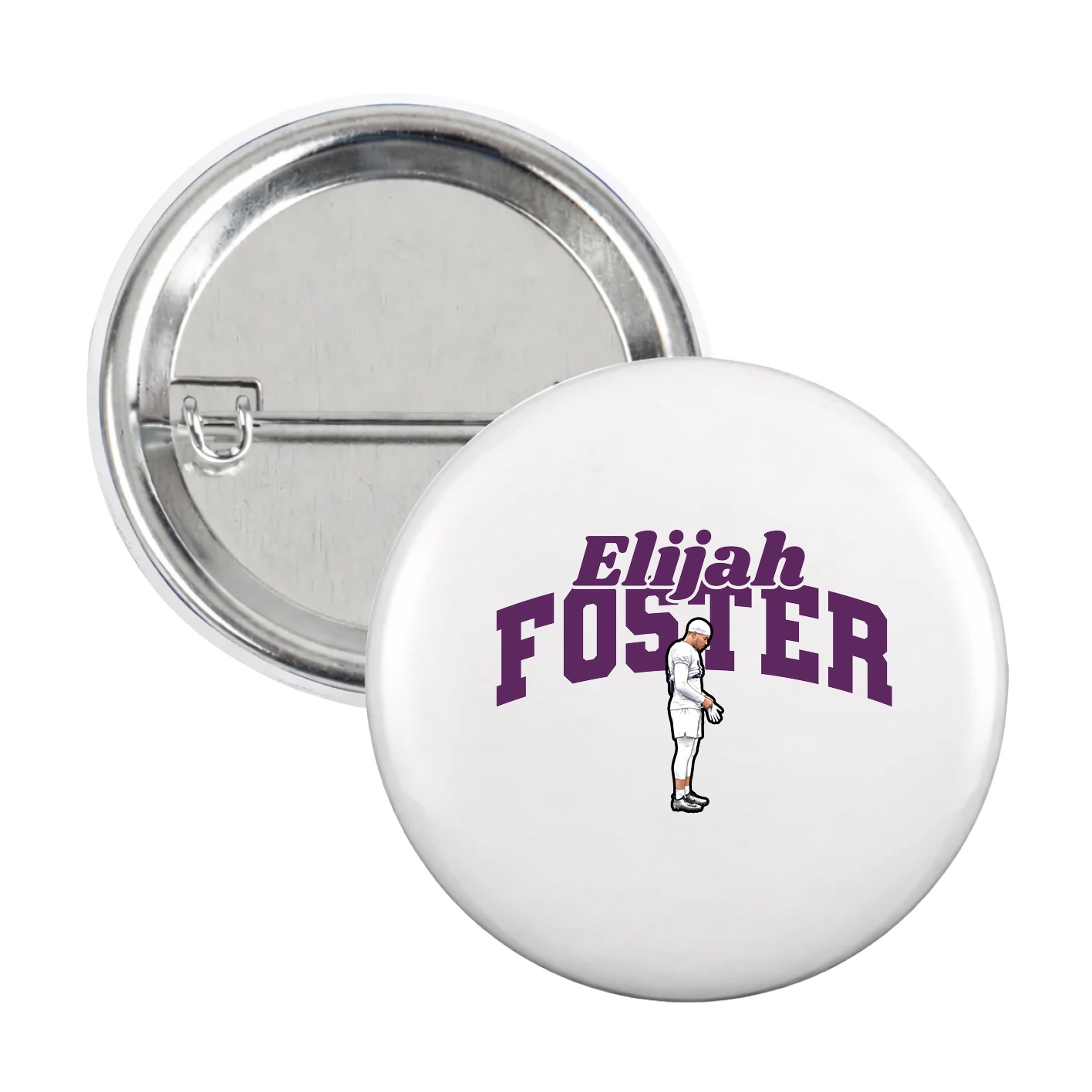 Game Day Button — Signature Arch in White