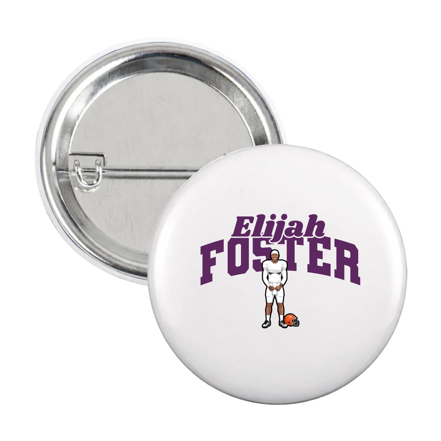 Game Day Button — Signature Arch in White