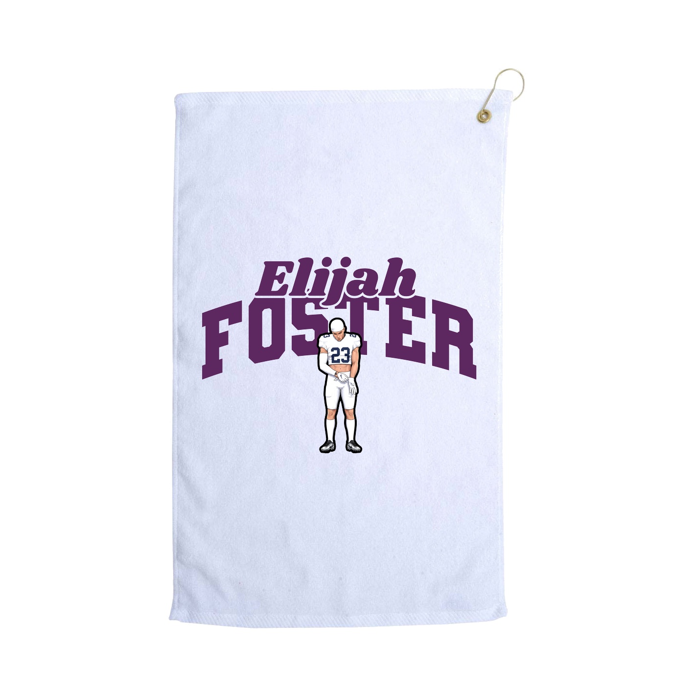 Golf Towel — Signature Arch in White