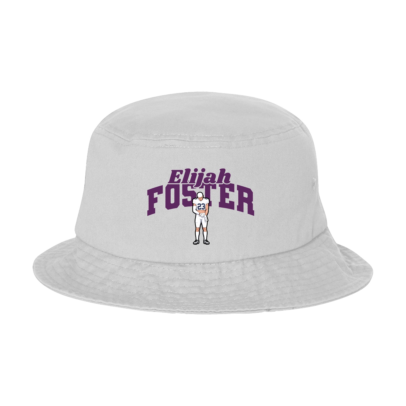 Bucket Cap — Signature Arch in White