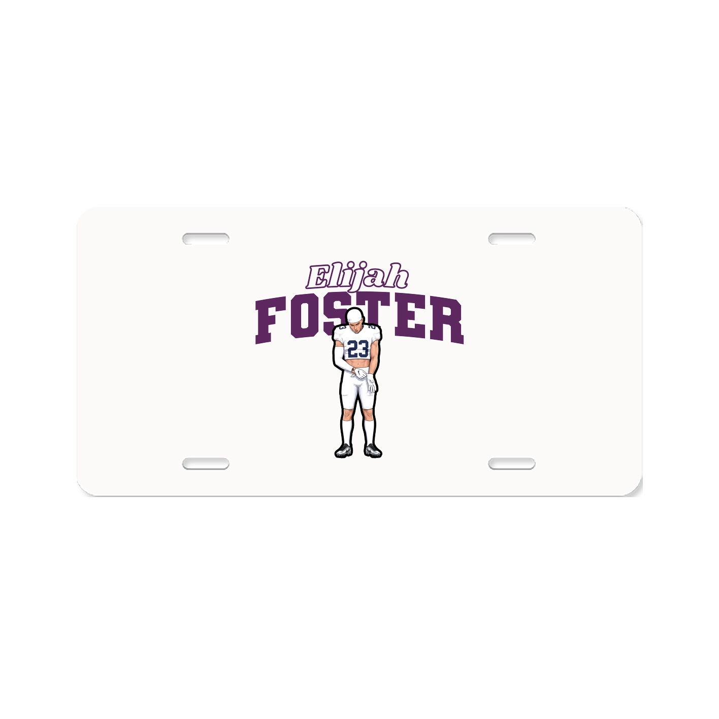 License Plate — Name Arch in Classic