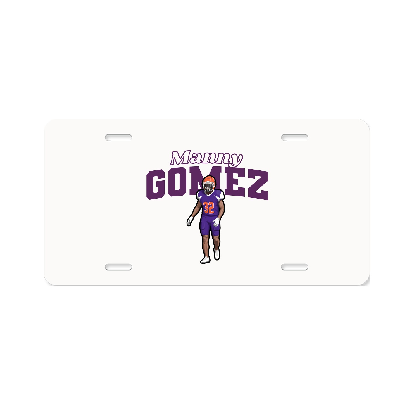 License Plate — Name Arch in Classic