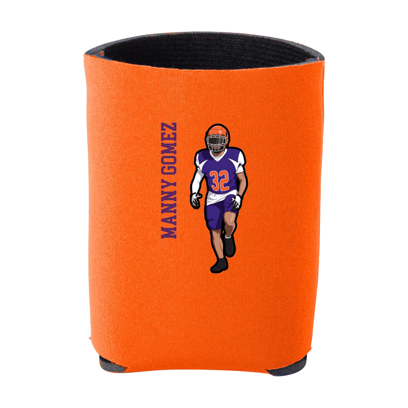 Can Holder — Name Vertical in Orange