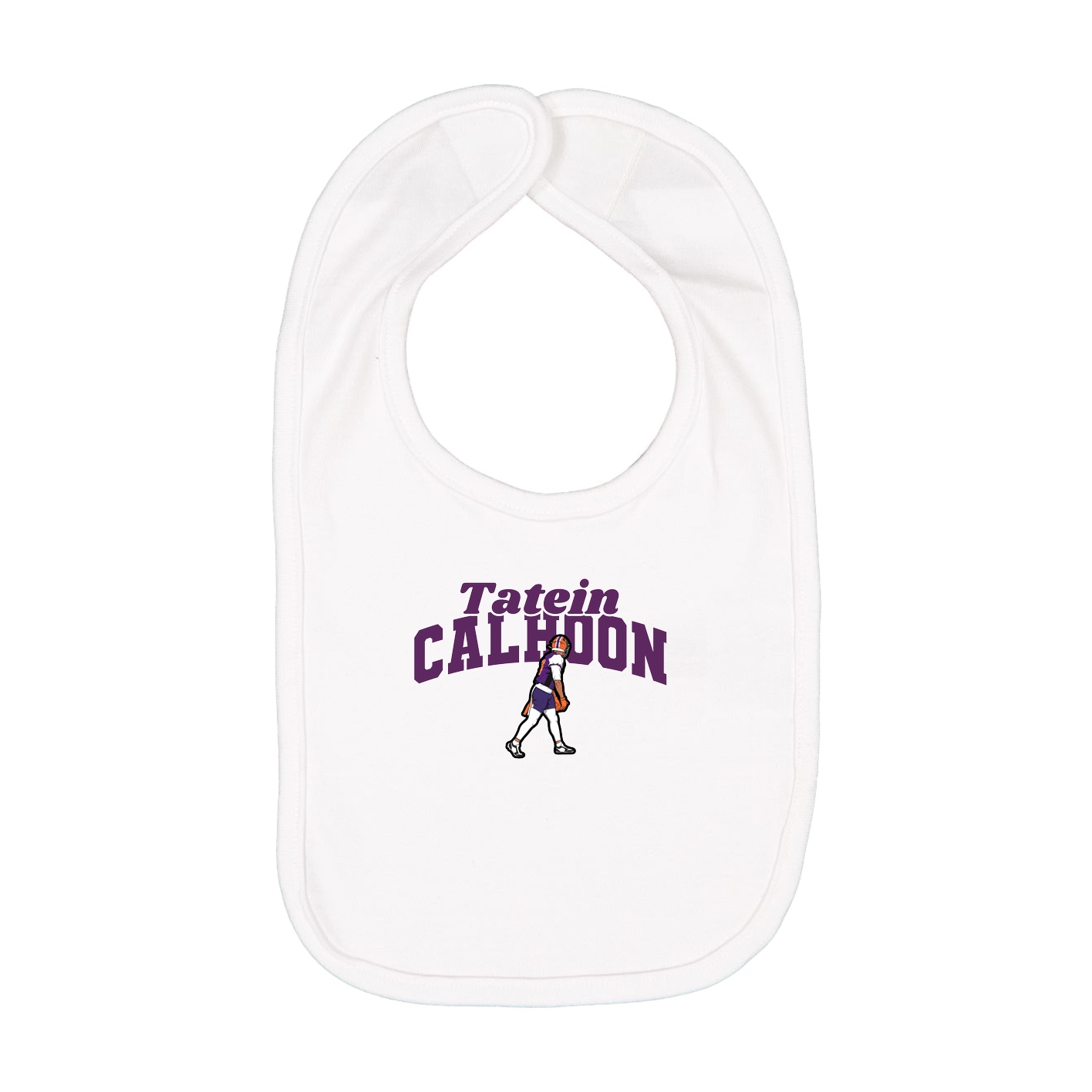 Infant Bib — Signature Arch in White