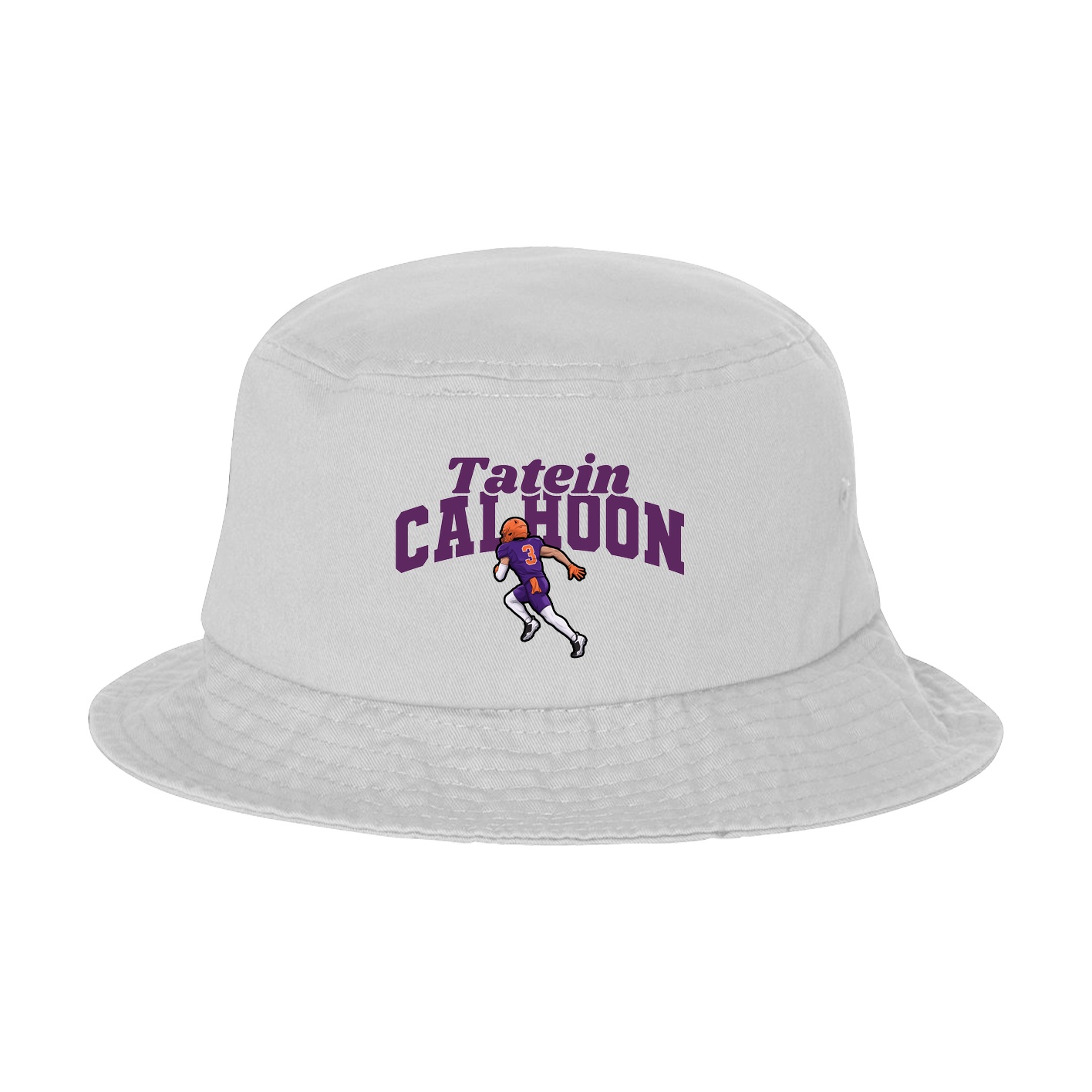 Bucket Cap — Signature Arch in White