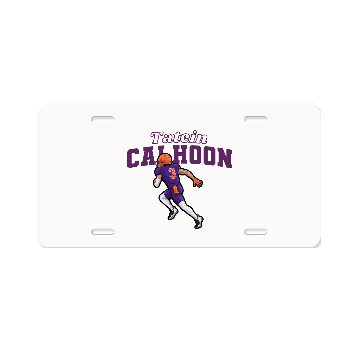 License Plate — Name Arch in Classic