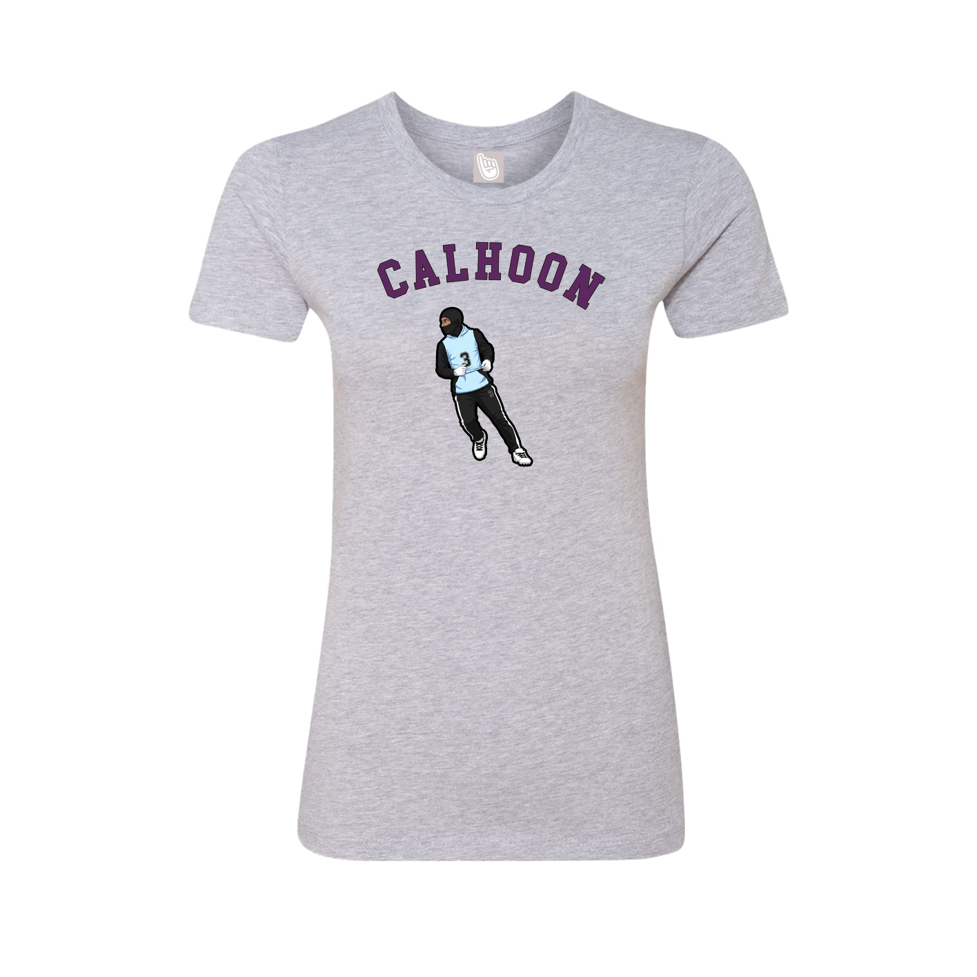 Fitted Women's Tee — Shirsey Arch in Grey