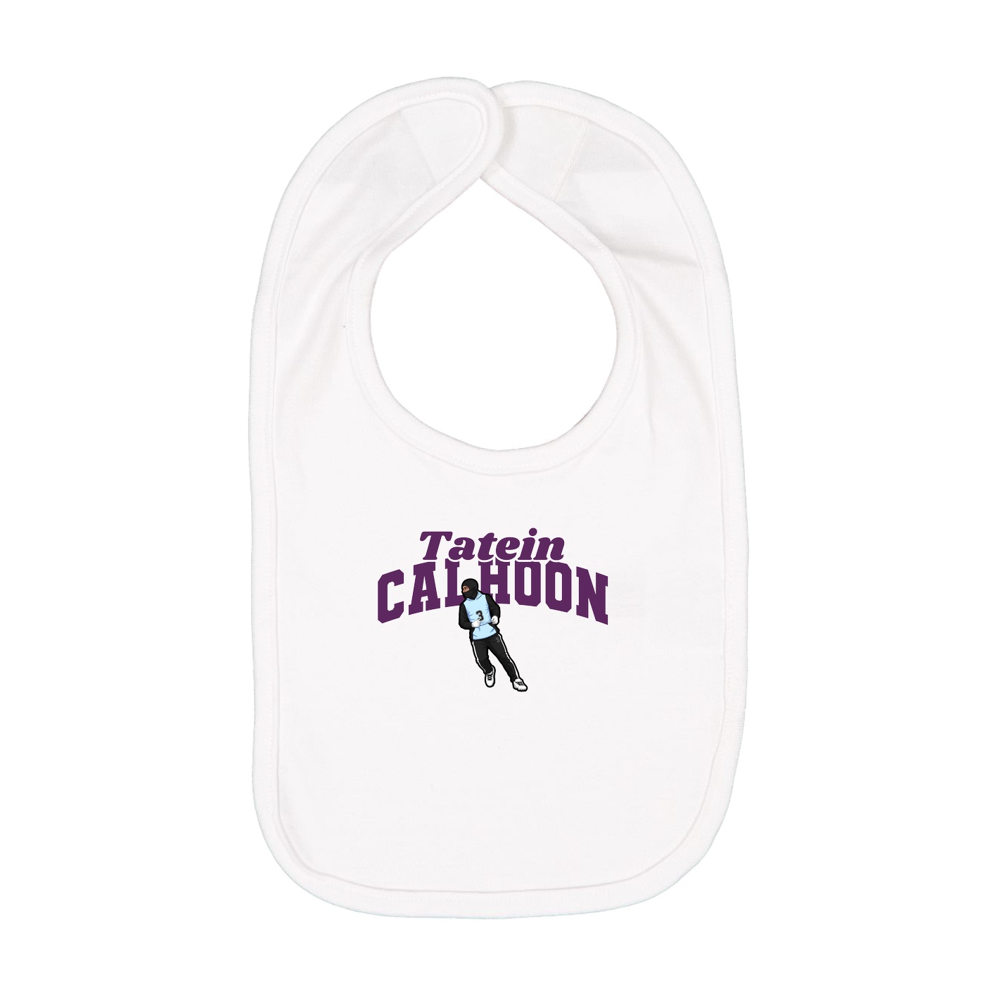 Infant Bib — Signature Arch in White
