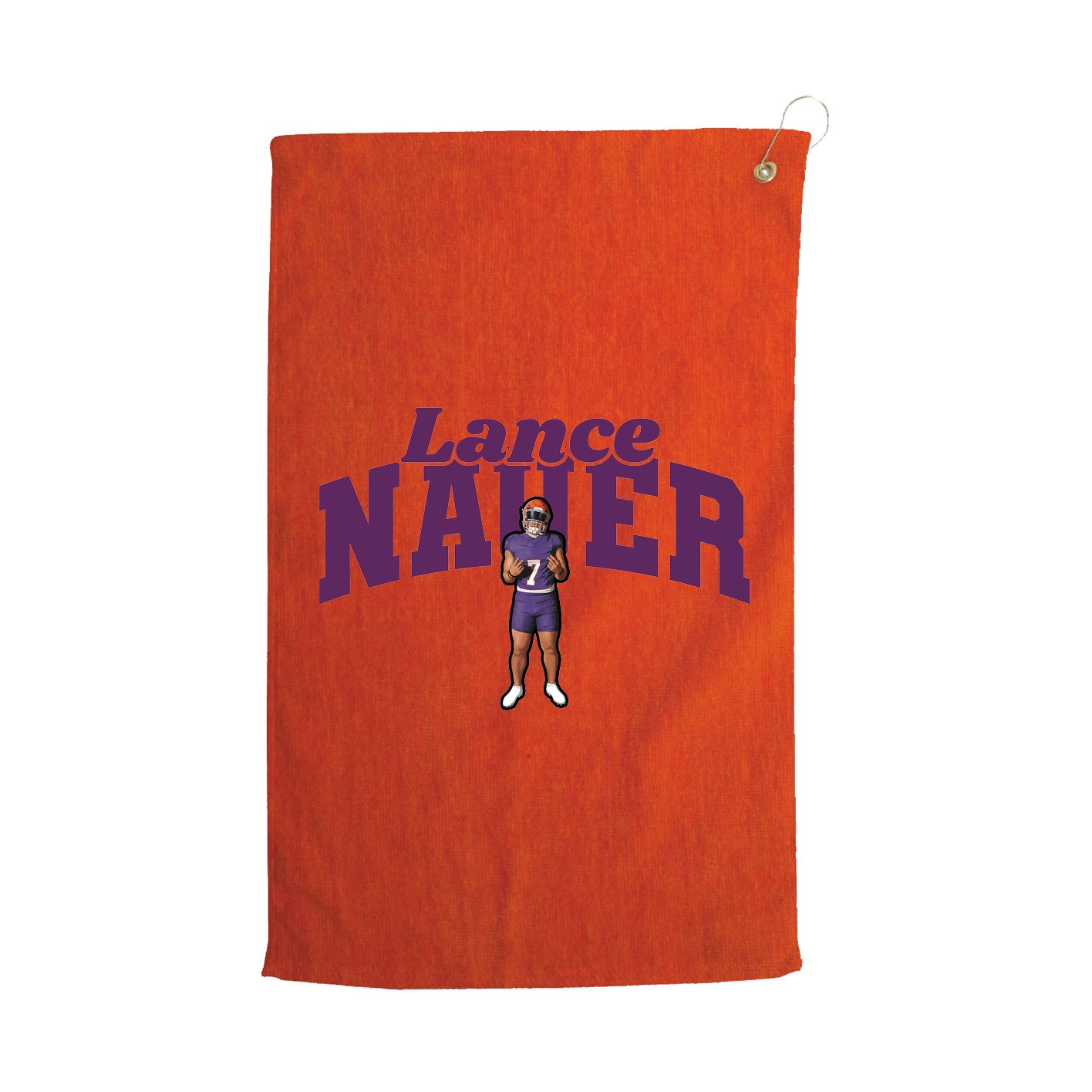 Golf Towel — Signature Arch in Orange