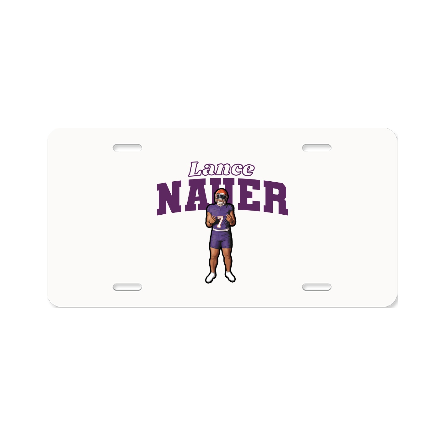 License Plate — Name Arch in Classic