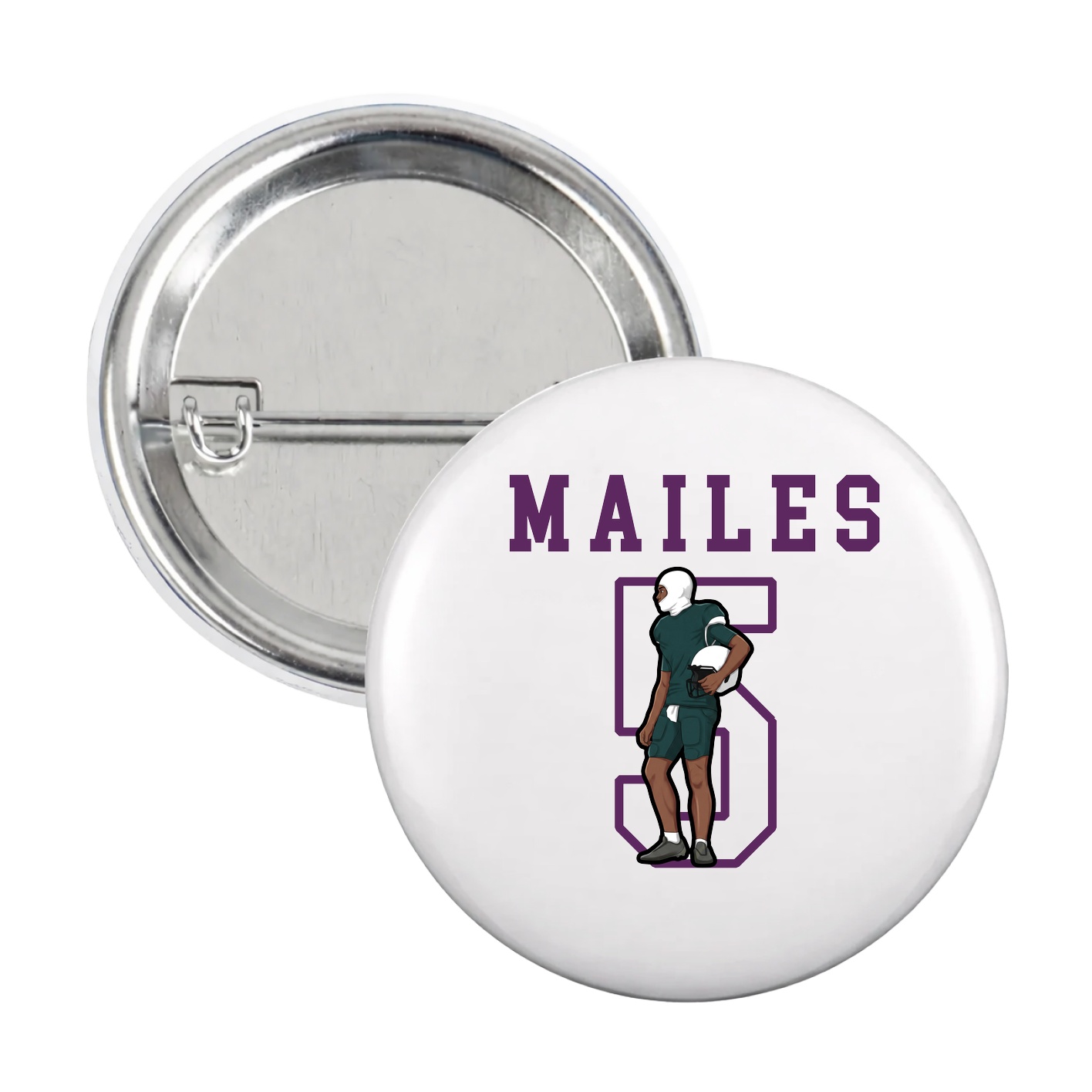 Game Day Button — Shirsey in White