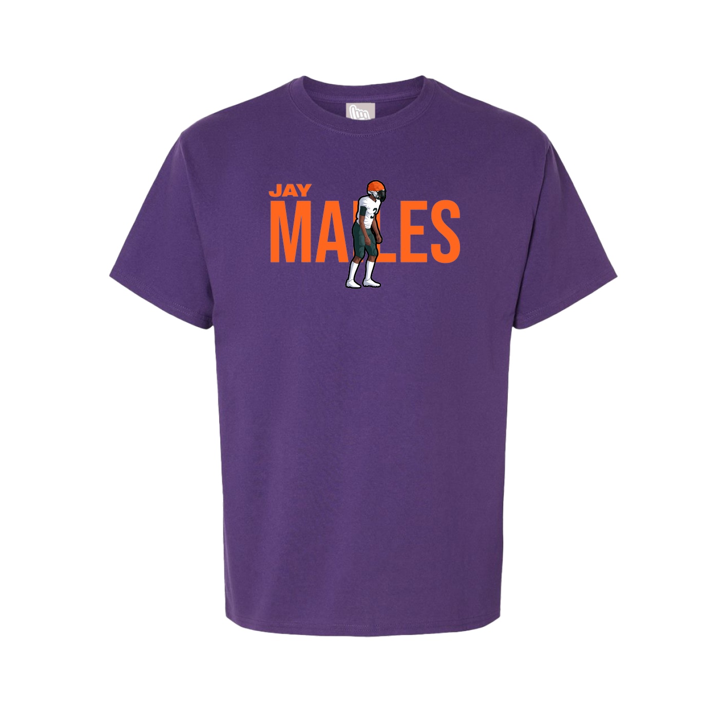 Youth Tee — Player Name in Purple