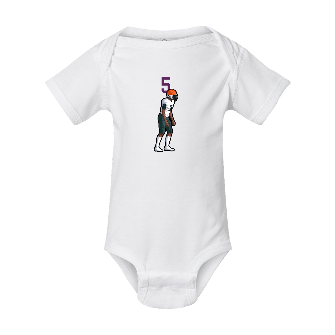 Baby Onesie — Number Top in White