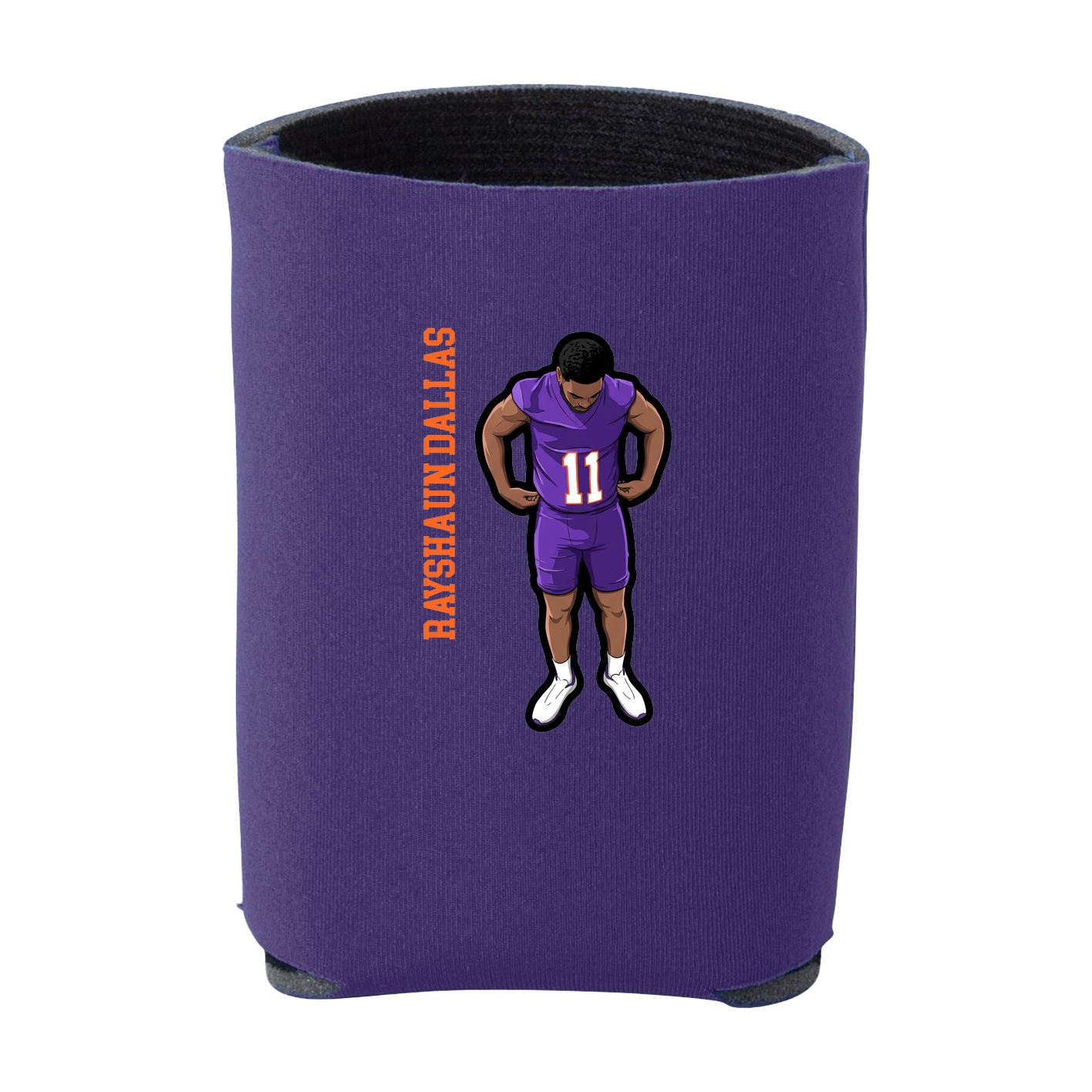 Can Holder — Name Vertical in Purple