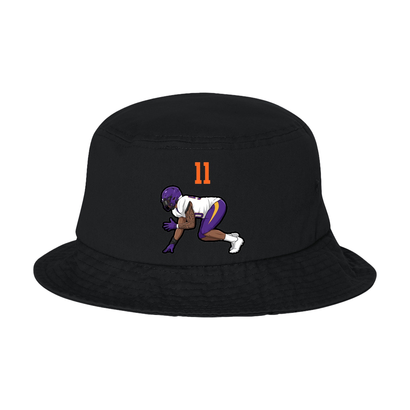 Bucket Cap — Number Top in Black