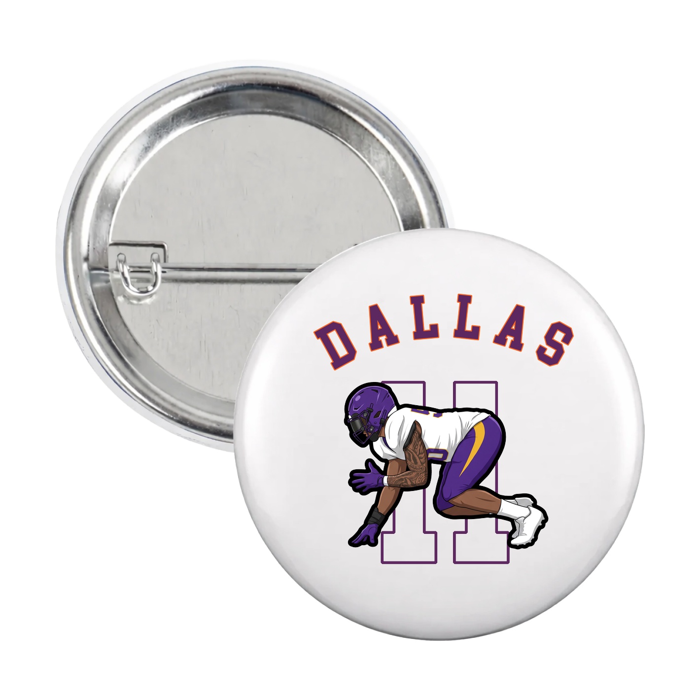 Game Day Button — Shirsey Arch in White