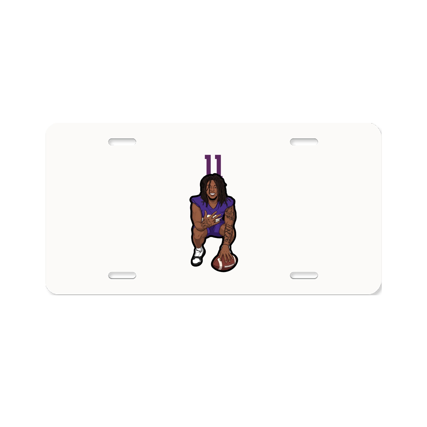 License Plate — Number Top in Classic