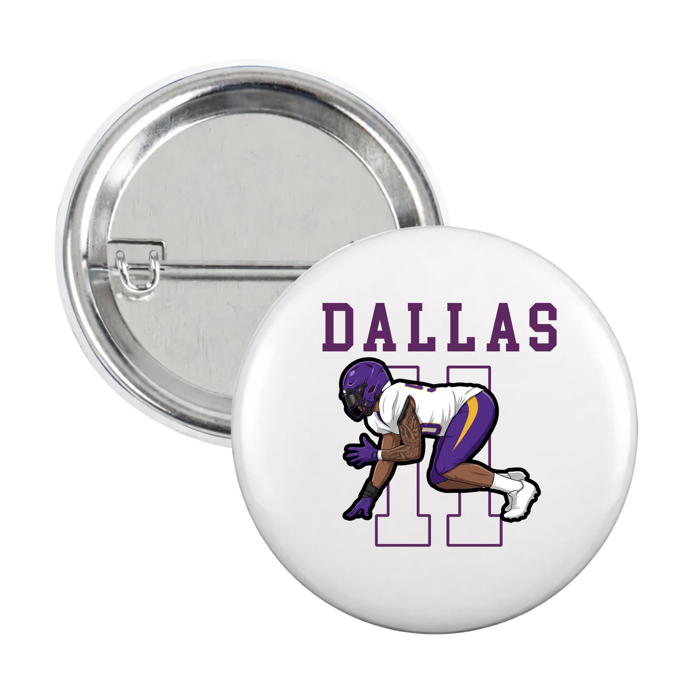 Game Day Button — Shirsey in White