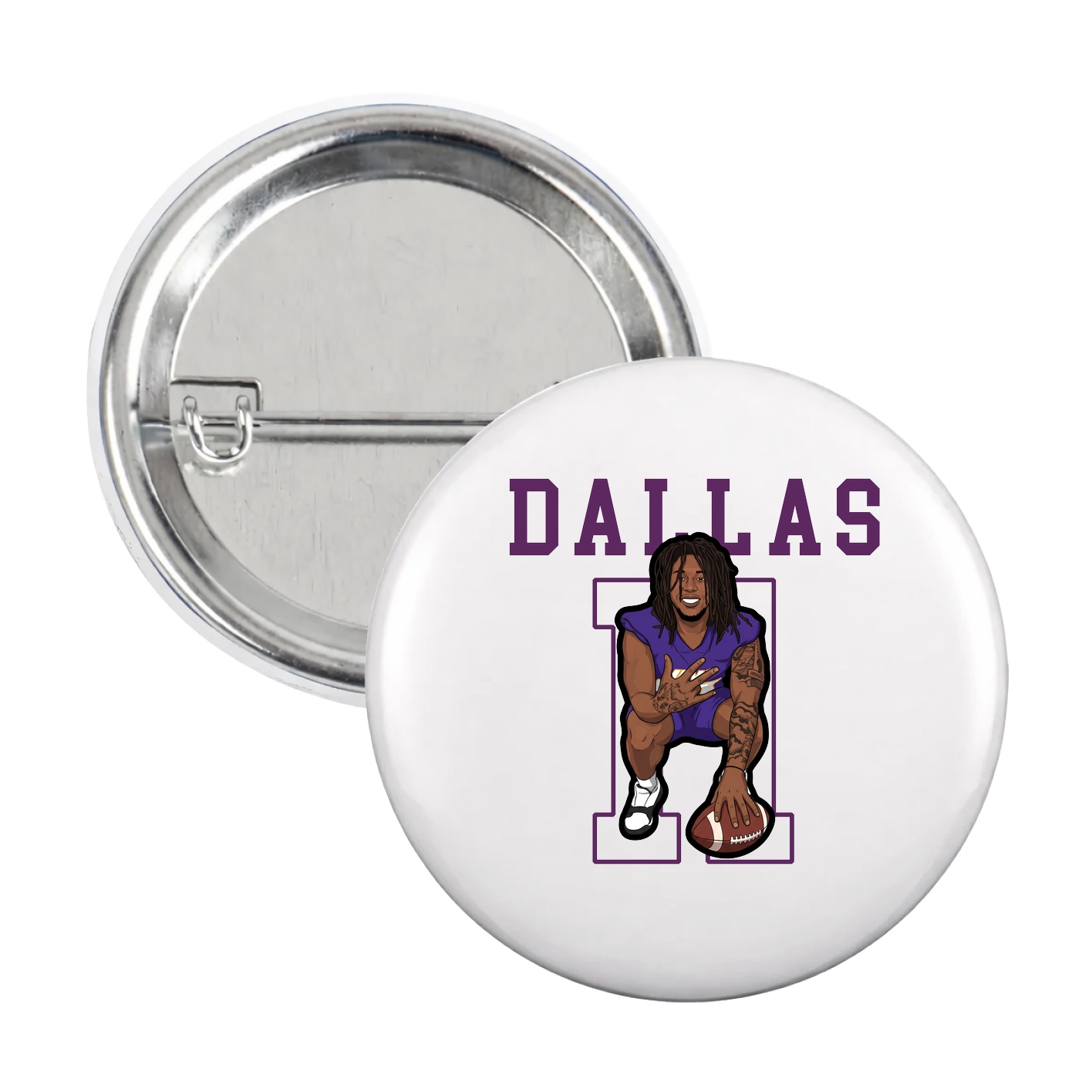 Game Day Button — Shirsey in White