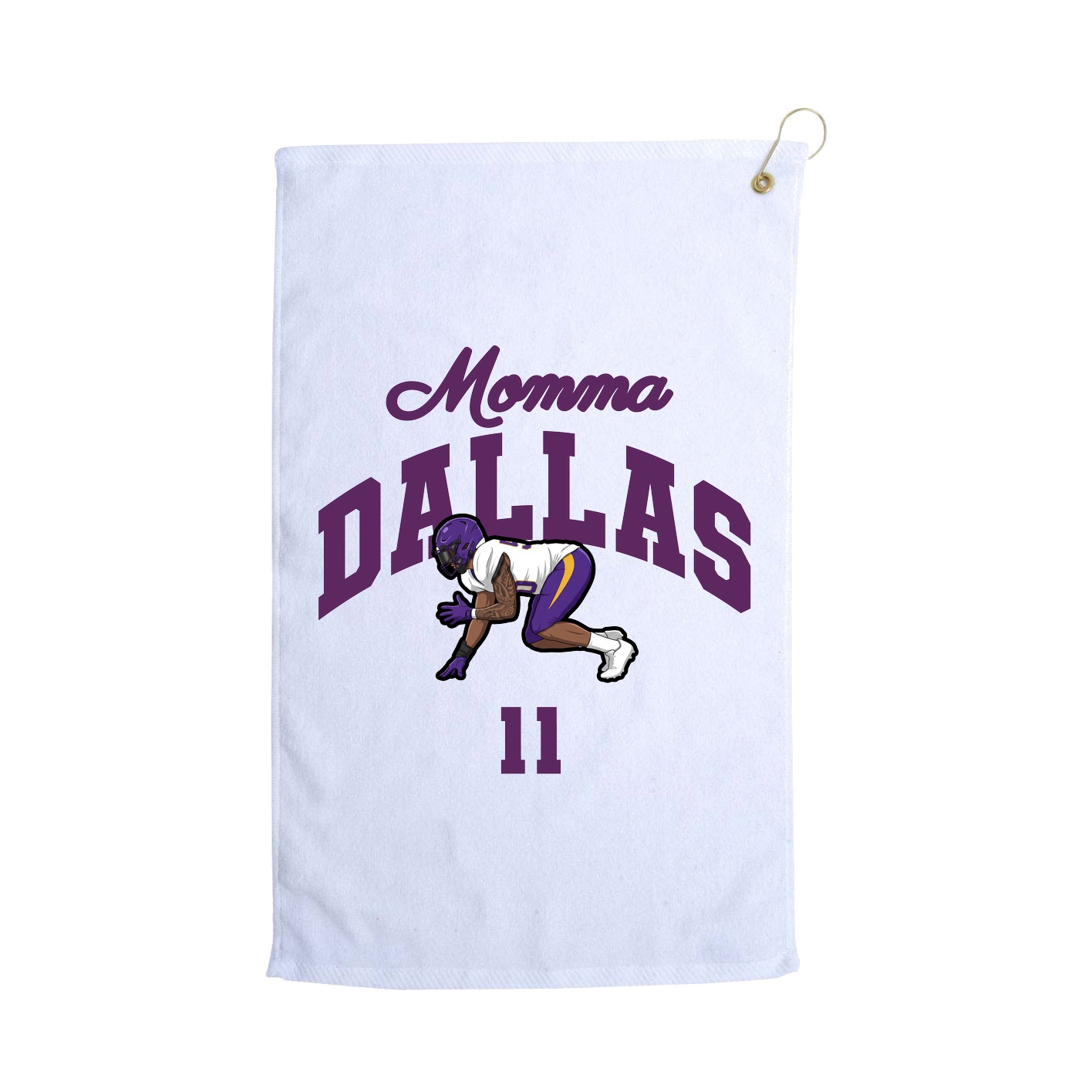 Golf Towel — Mothers Day Arch in White