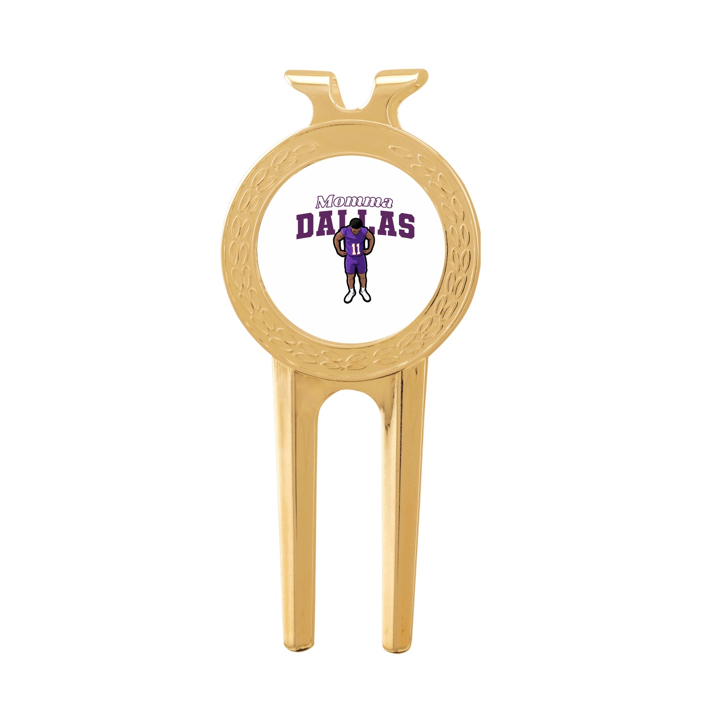 Divot Tool with Ball Marker — Mothers Day Block in Classic