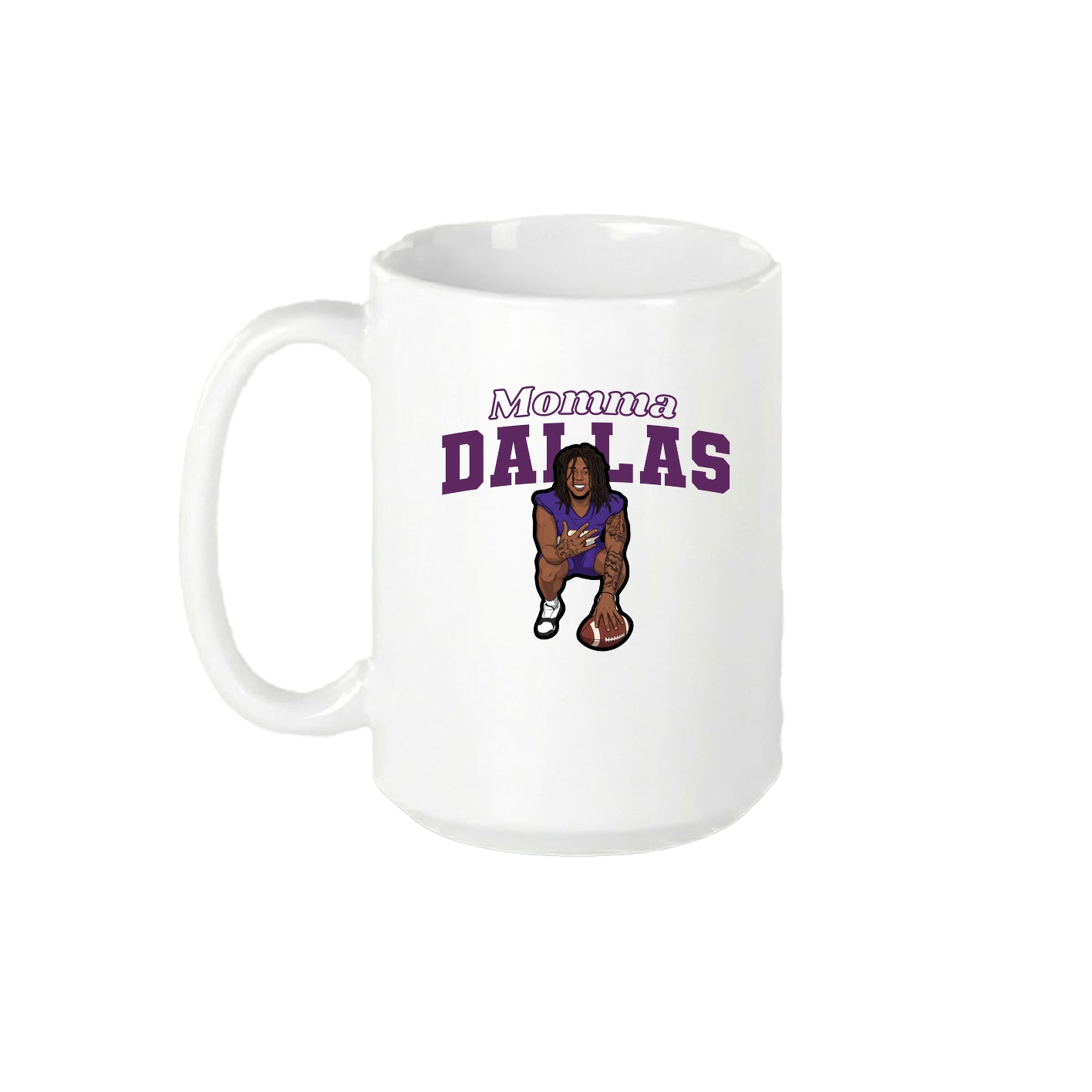 15oz Coffee Mug — Mothers Day Block in White